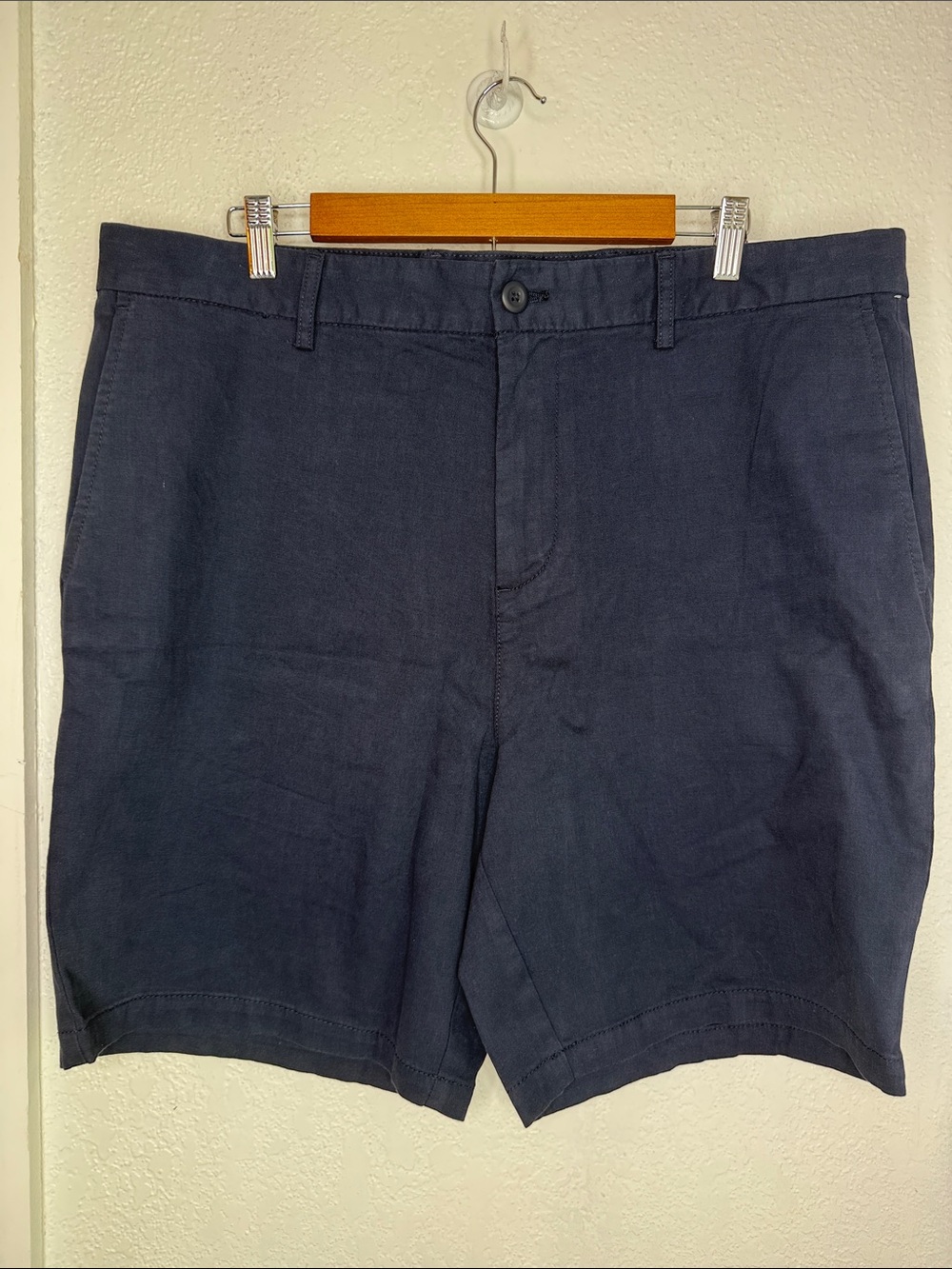 Old Navy Built-In Flex Slim Chino Bermuda Shorts Navy Blue Golf Minimalist
